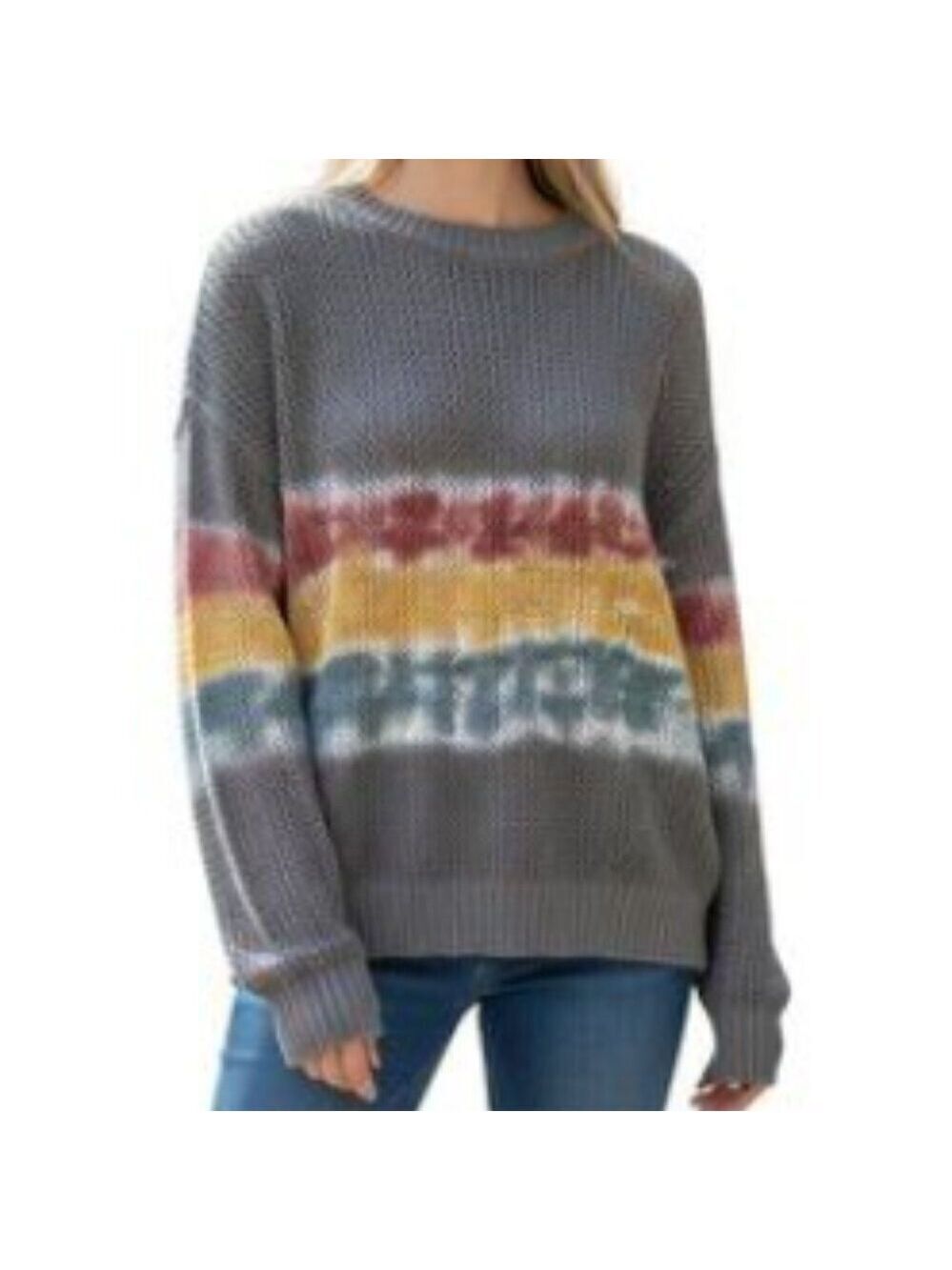 Spiritual Gangster Women's Do With Love Open Knit Multicolor Sweater Size S Boho